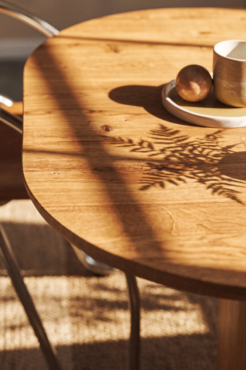 Oval Solid Wood Dining Table by Gizz