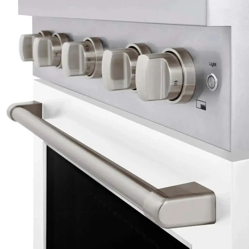 ZLINE 30 In. Gas Range, Stainless Steel, White Matte, SGR-WM-30 by Farmhouse Kitchen and Bath
