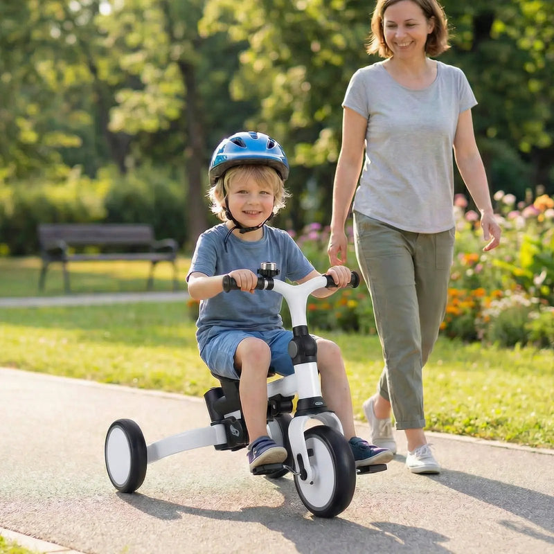 8-in-1 Folding Kids Tricycle with Removable Canopy and Push Handle by DirectDeals