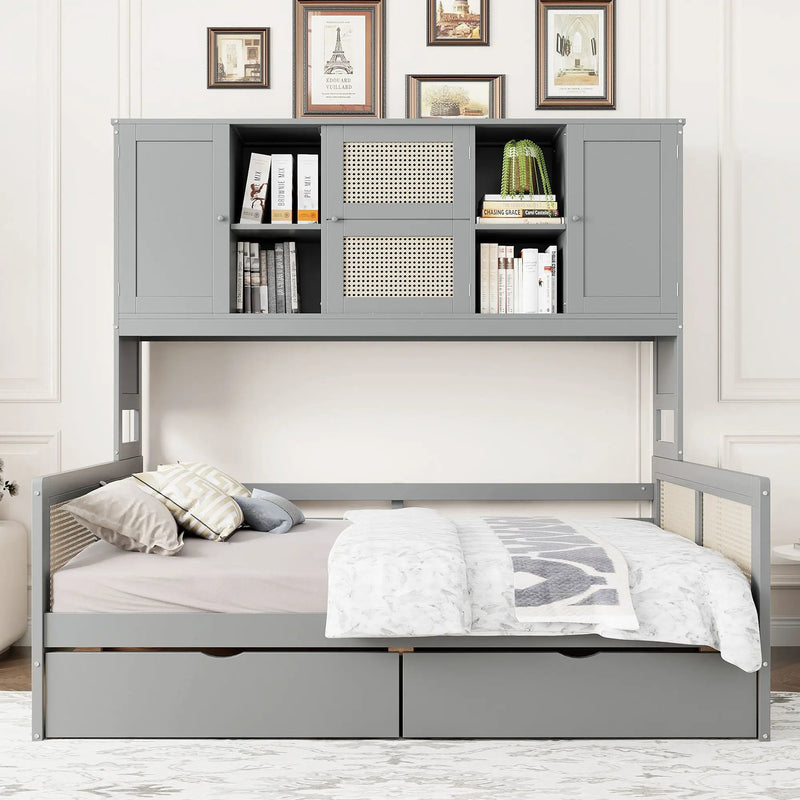 Daybed And All In One Cabinet And Shelf by Unique Piece Furniture