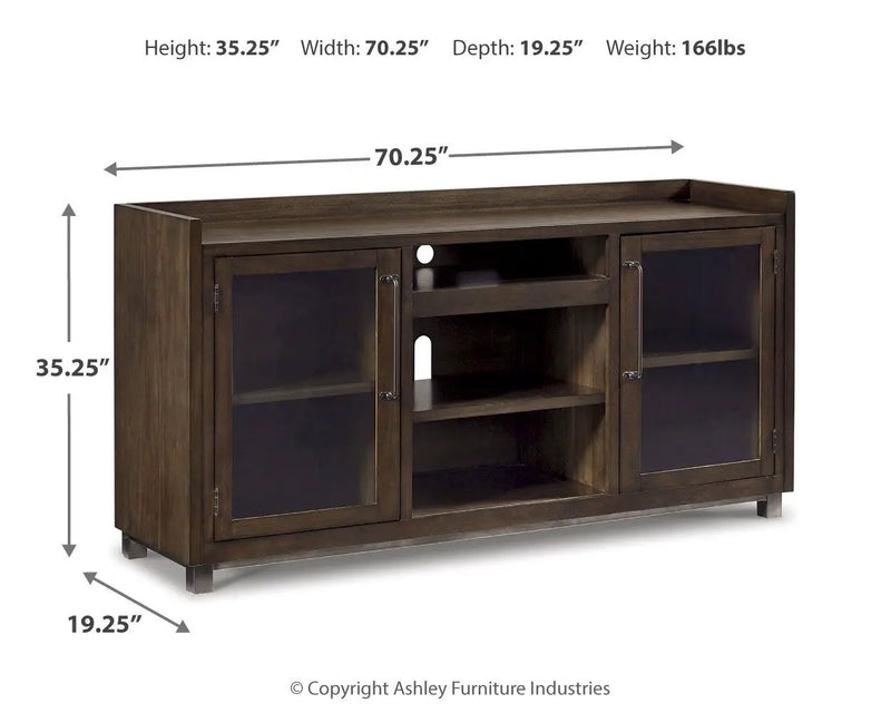 Starmore - XL TV Stand w/Fireplace Option - Brown by Unique Piece Furniture