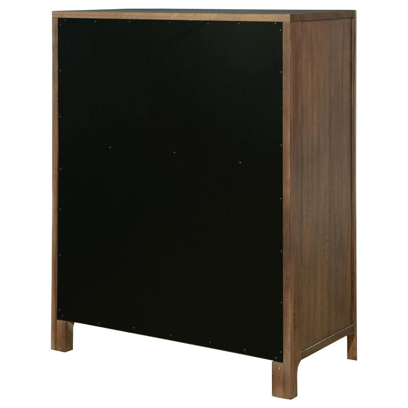 Verona - 5 Drawer Chest With - Walnut