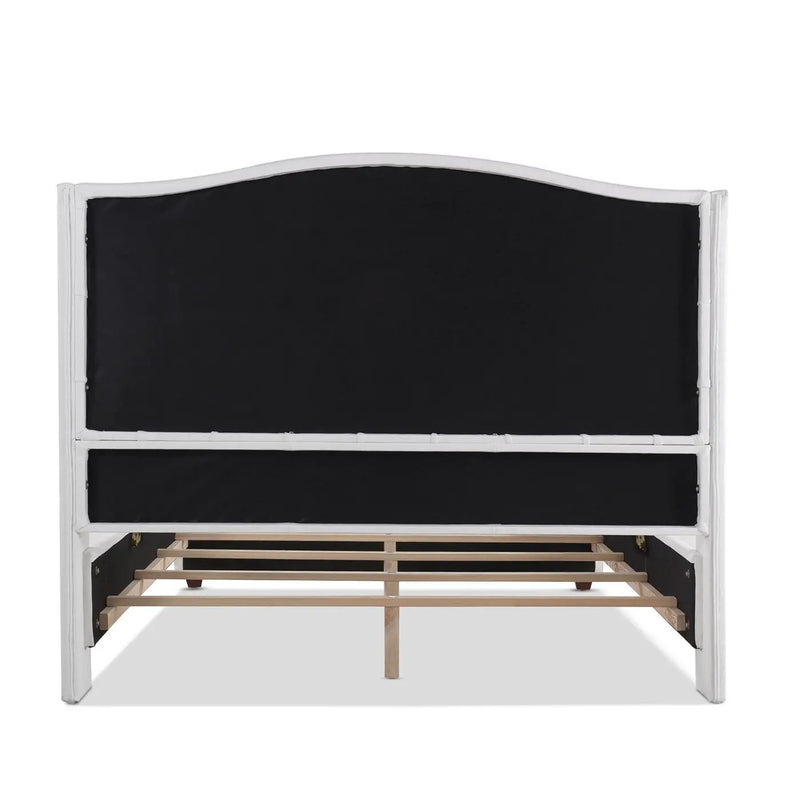 Marcella - Upholstered Shelter Headboard Bed Set by Unique Piece Furniture