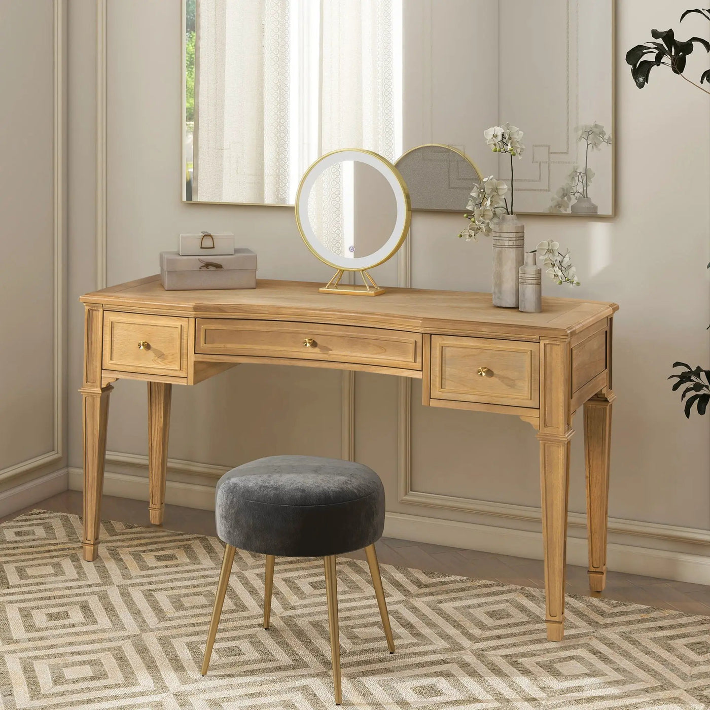 Dauphin - 3 Drawer Executive Desk by HouseOfZazla