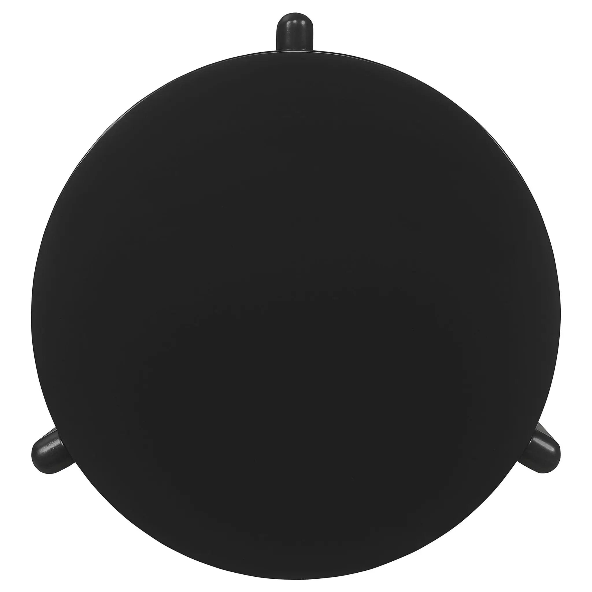 Cordova Round Solid Wood End Table Black by Unique Piece Furniture