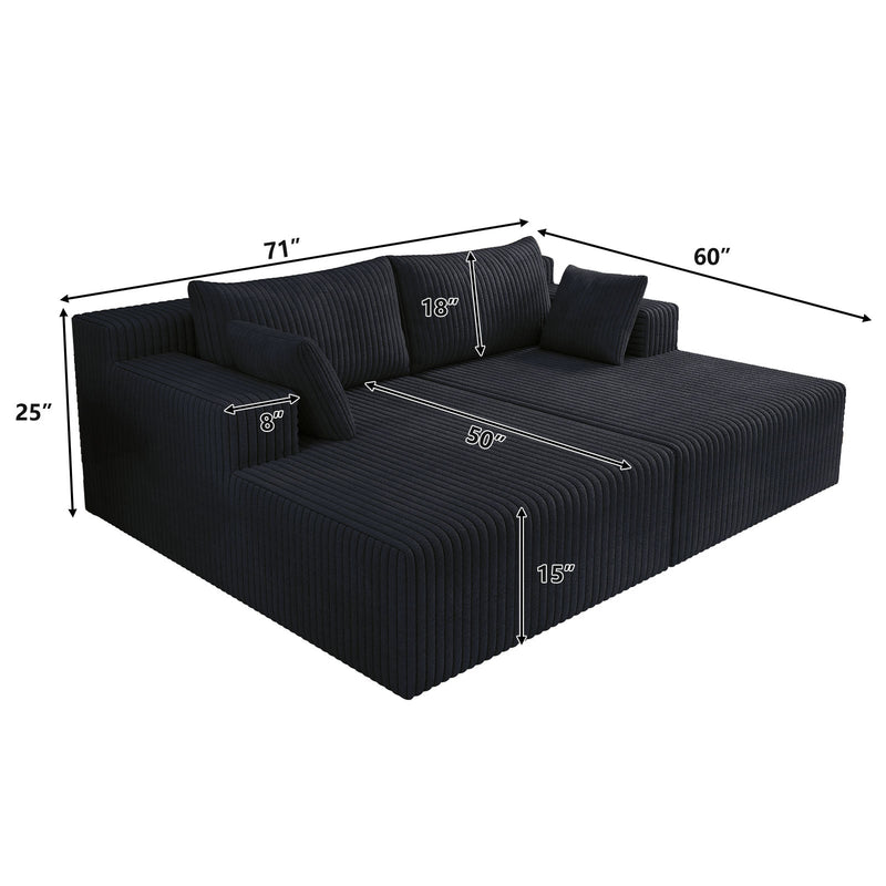 Cloud Sectional Couch with Shape Chaise, photo 3 of 5
