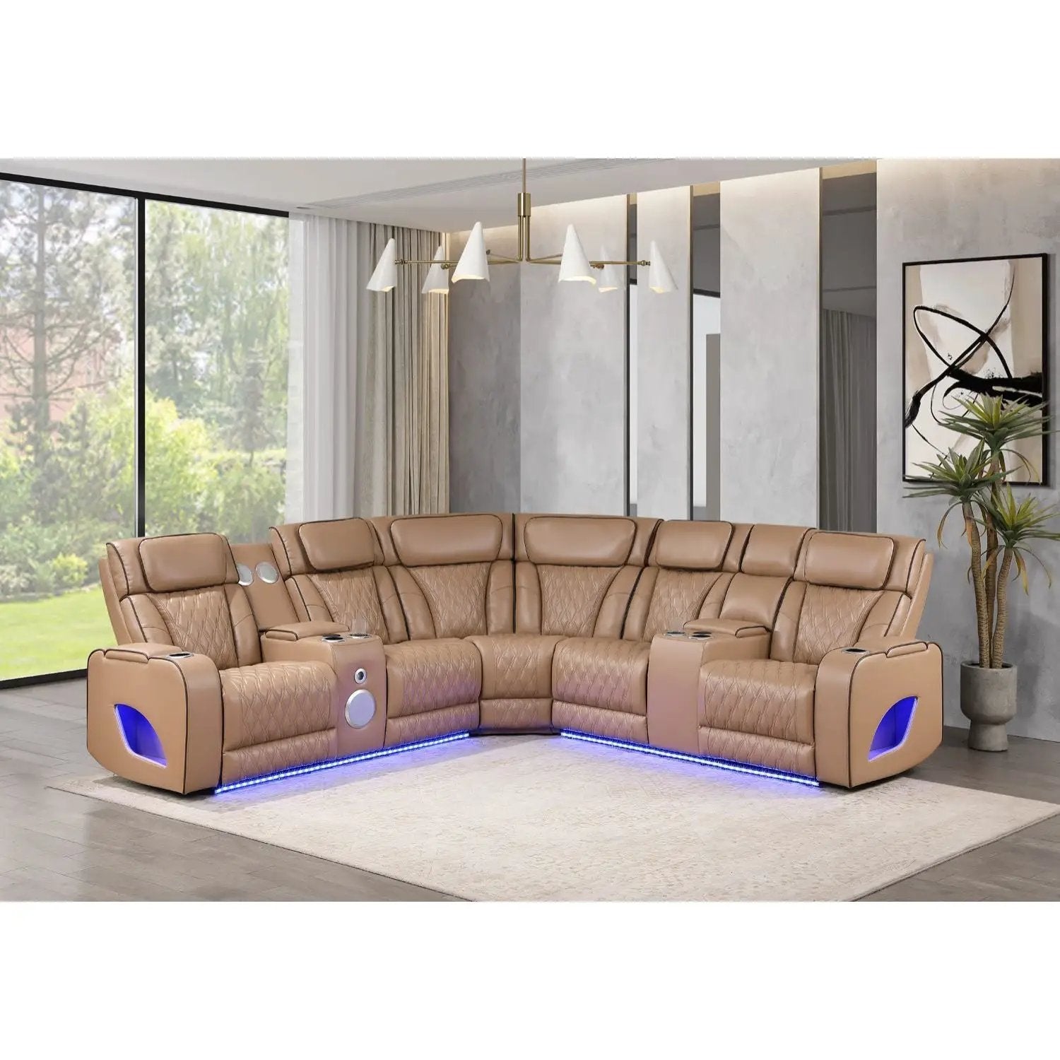 Fortuner - Power Recliner Sectional Sofa by HouseOfZazla