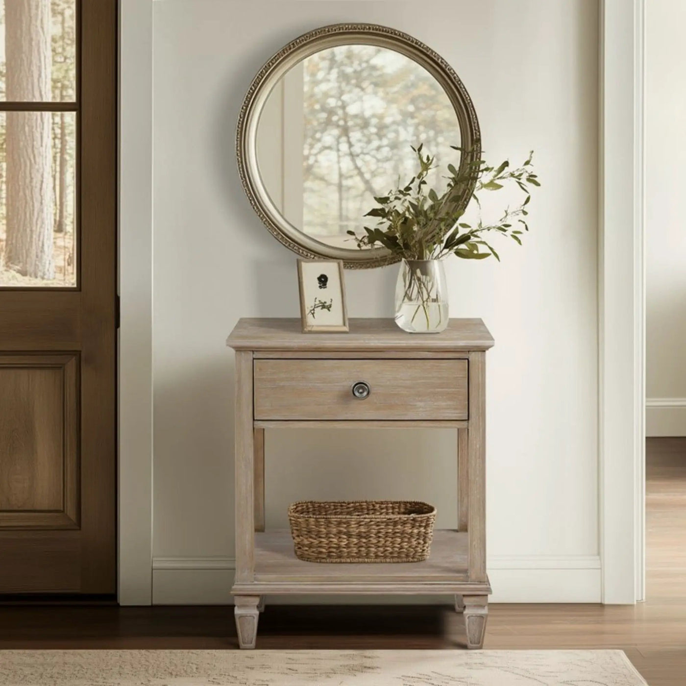 Victoria - Bedside Table With Drawer And Shelf by HouseOfZazla