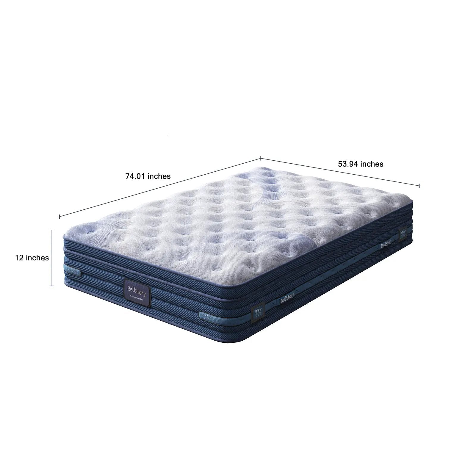 Bedstory Spine Align 12" Full Firm Pressure Relieving Cooling Hybrid Mattress by HouseOfZazla