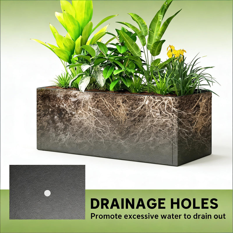 Trellis Planter with Spacious Metal Box and Efficient Drainage by HouseOfZazla