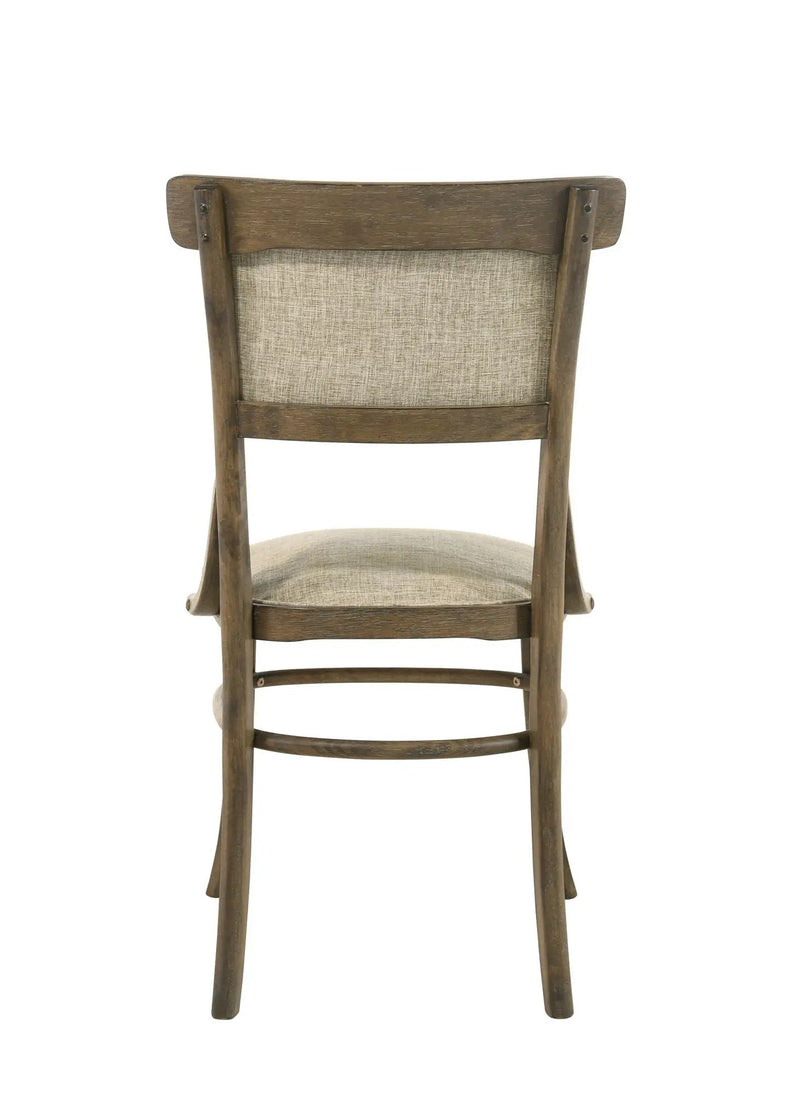 Bistro - Wide Dining Chair With Cushion (Set of 2) - Vintage Walnut by HouseOfZazla