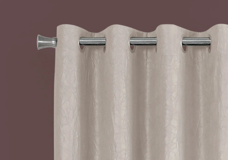 2 Pieces Set, Curtain Panel, Room Darkening, Grommet, Contemporary & Modern by Unique Piece Furniture