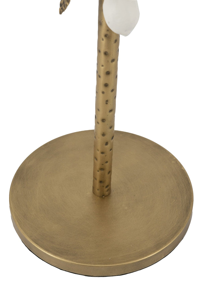 Round Iron Side Table with Botanical Details, photo 7 of 10