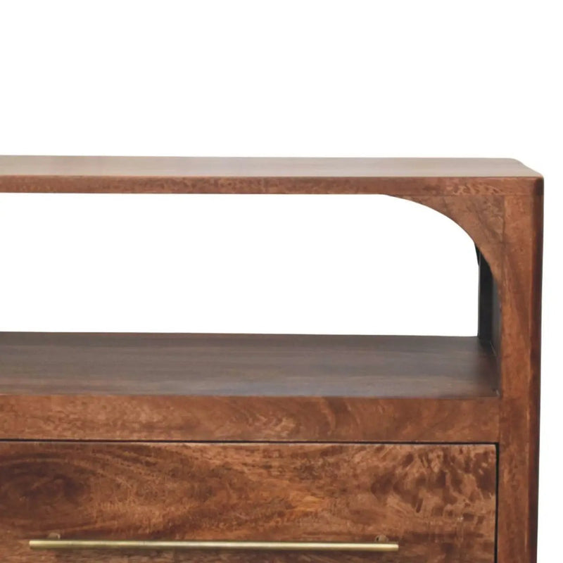 Solid Wood Arc-Line Media Console by HouseOfZazla