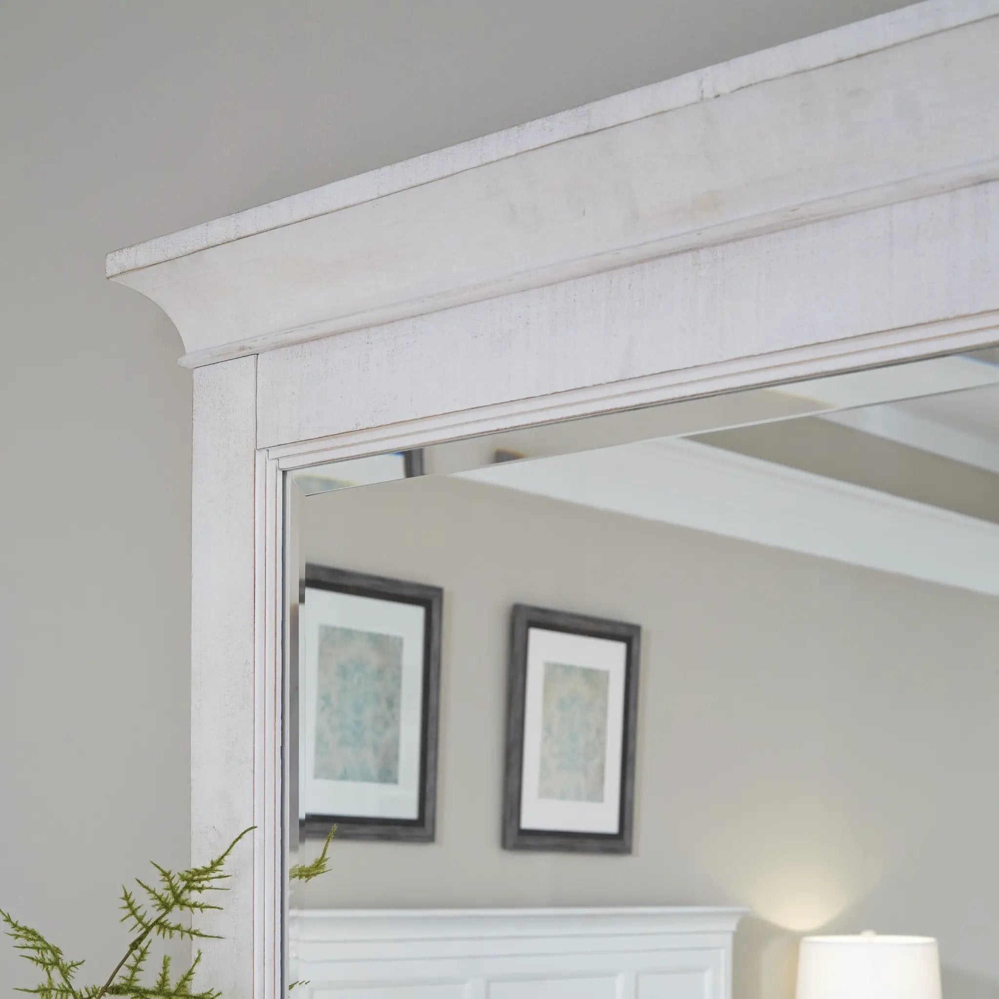 Heron Cove - Landscape Mirror - Chalk White by Unique Piece Furniture
