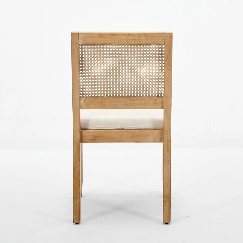Farmhouse Rattan Dining Chairs Set of 2 by HouseOfZazla