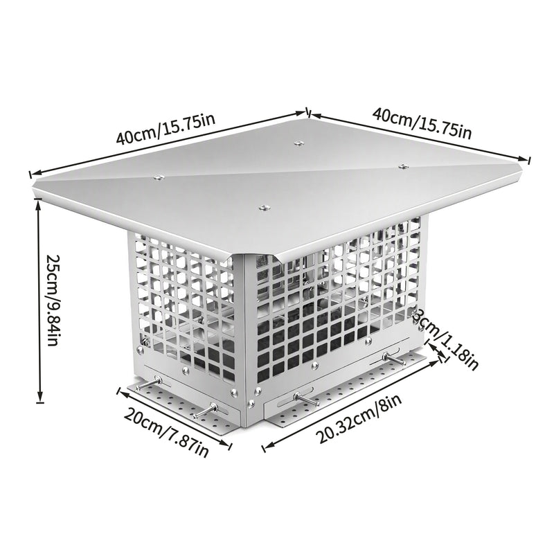Stainless Steel Adjustable Chimney Cap, photo 3 of 10