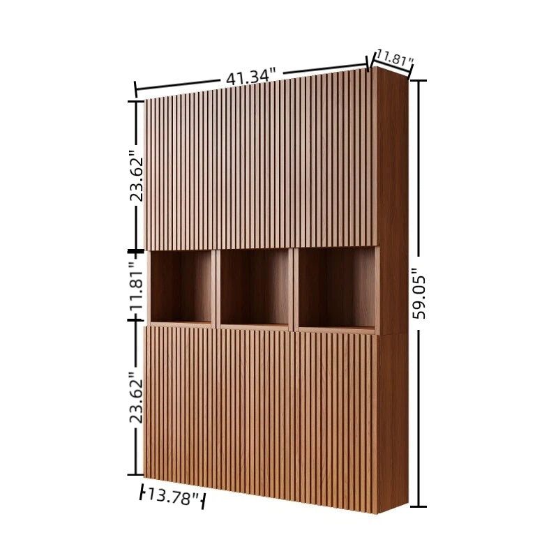 MITCH 41" Bathroom Wall Mounted Cabinet with 6 Doors by HouseOfZazla