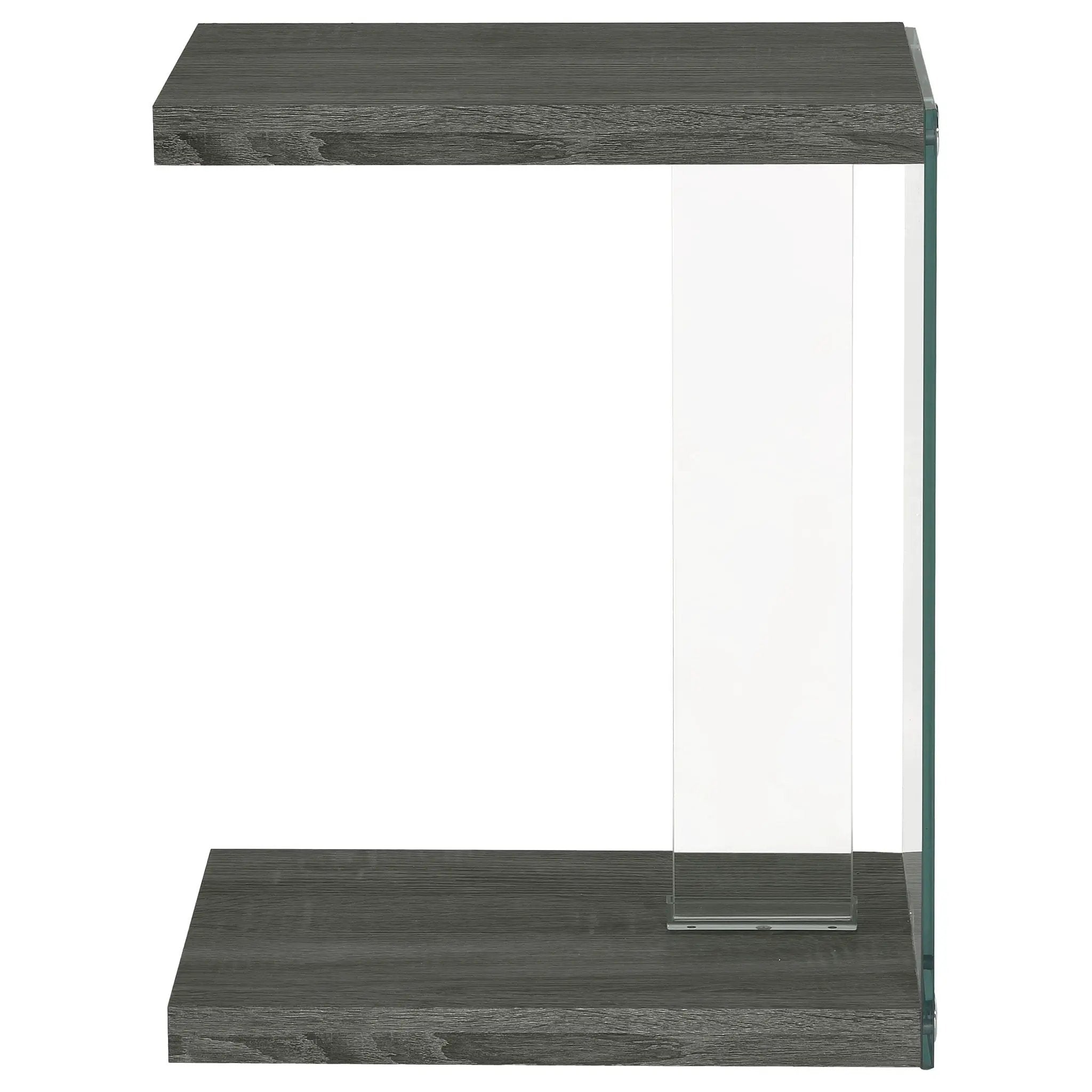 Sampson - C Shaped Side Table - Gray by HouseOfZazla