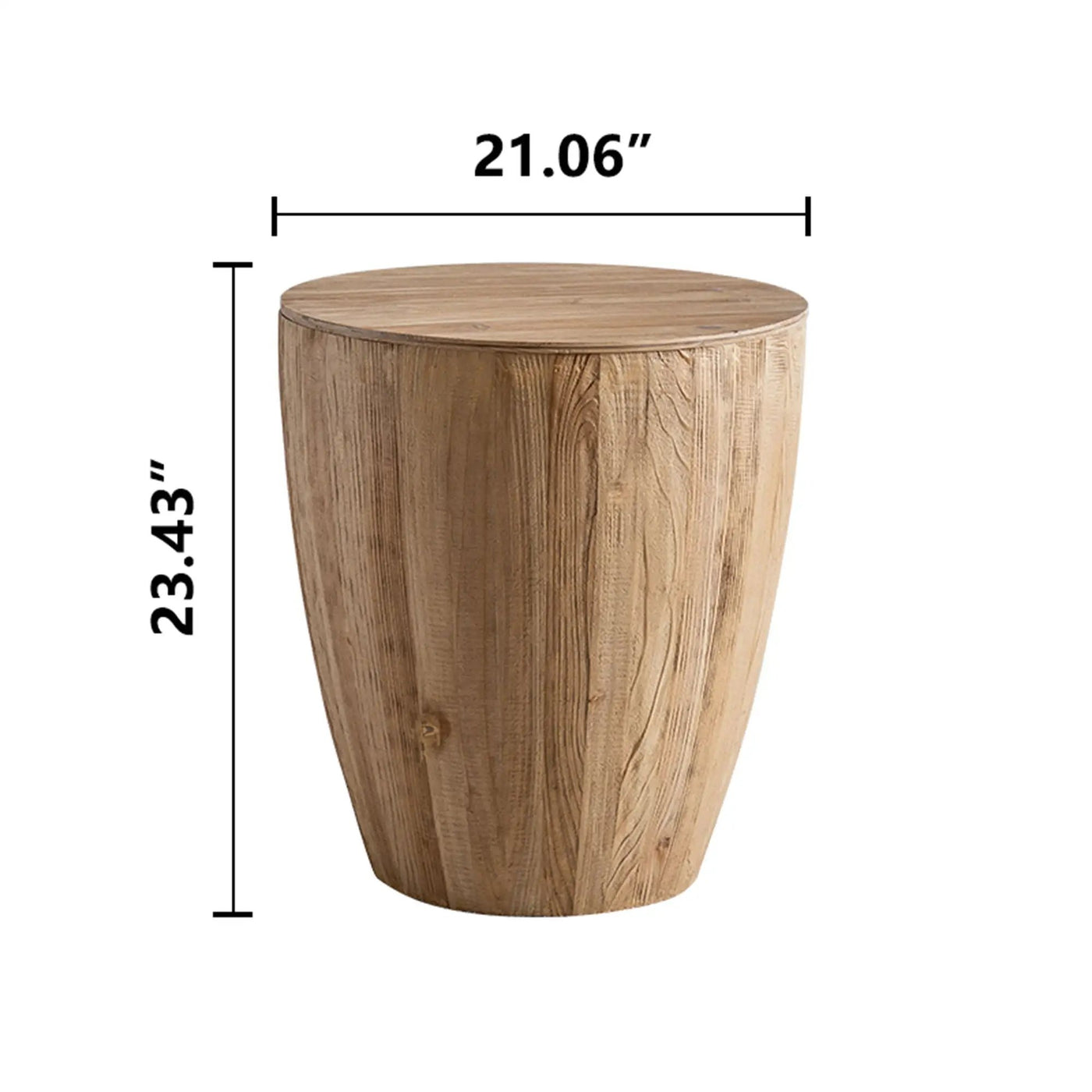 Vintage Style Barrel Coffee Table With Storage by HouseOfZazla