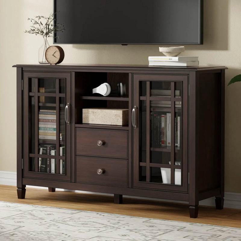 Connaught - Tall TV Stand - Brown by HouseOfZazla