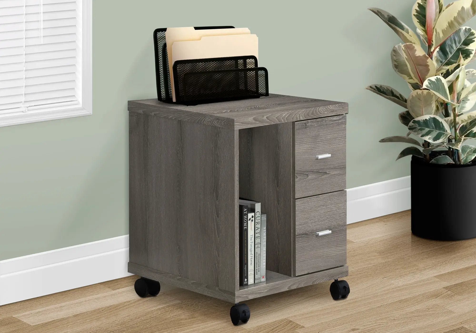 Office File Cabinet Rolling Printer Cart by HouseOfZazla