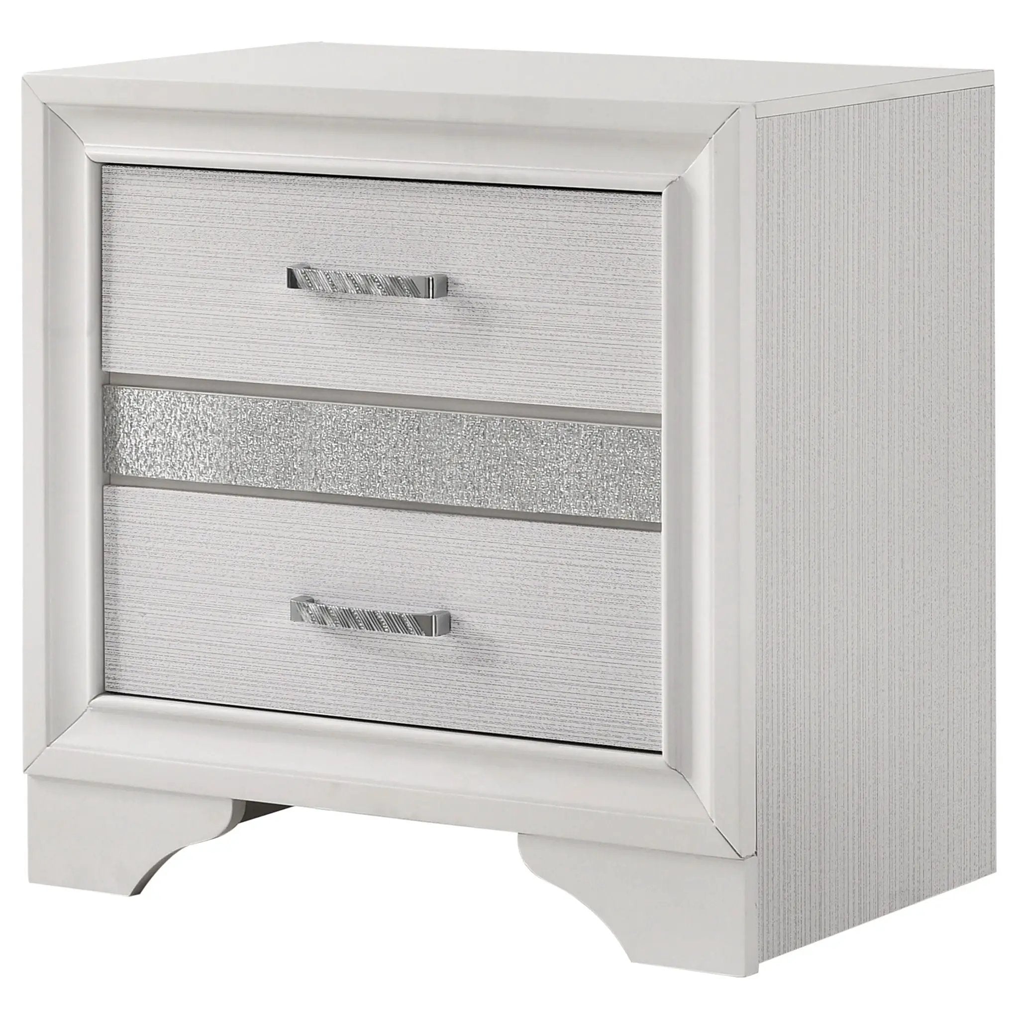 Transitional 2 Drawer Nightstand With Hidden Jewelry Tray by HouseOfZazla
