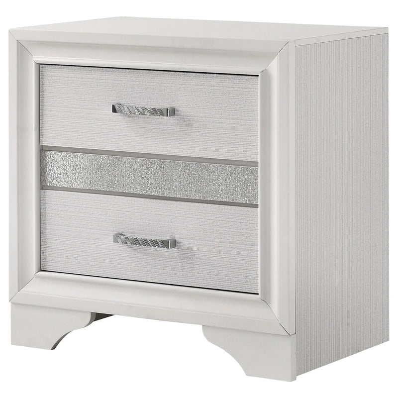 Transitional 2 Drawer Nightstand With Hidden Jewelry Tray by HouseOfZazla