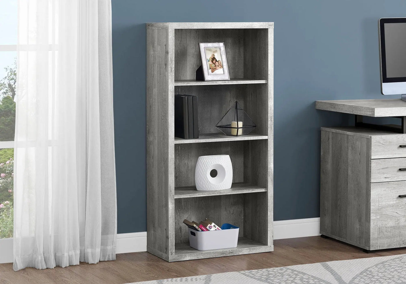5 Tier For Office Bookshelf, Bookcase, Etagere, Contemporary & Modern by HouseOfZazla