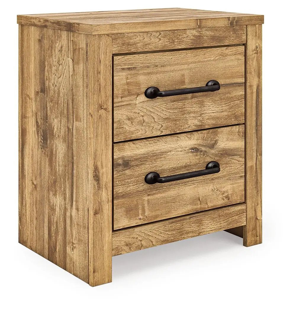 Maystonna - Two Drawer Night Stand - Brown by Unique Piece Furniture