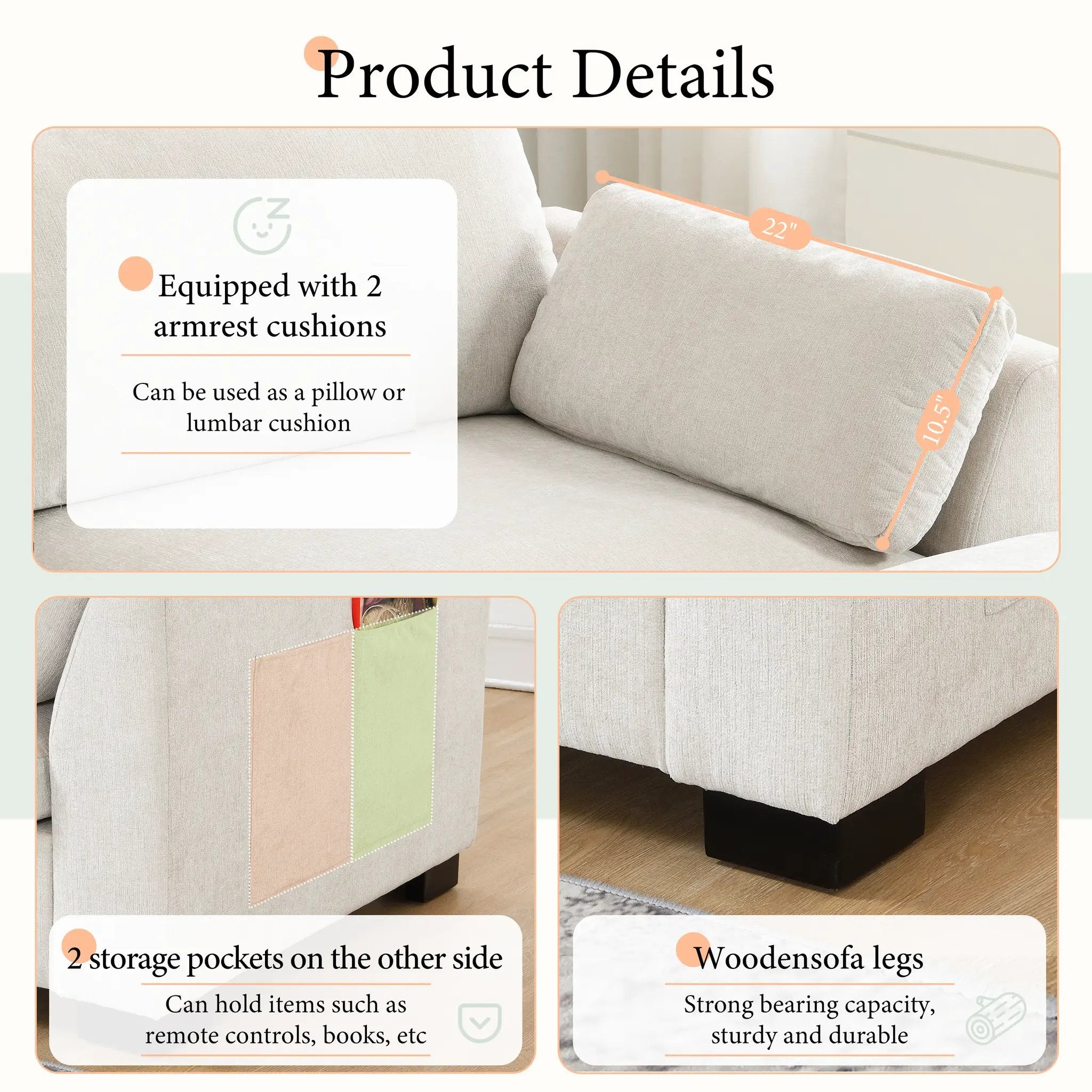 130" Modular Sectional Sofa by HouseOfZazla