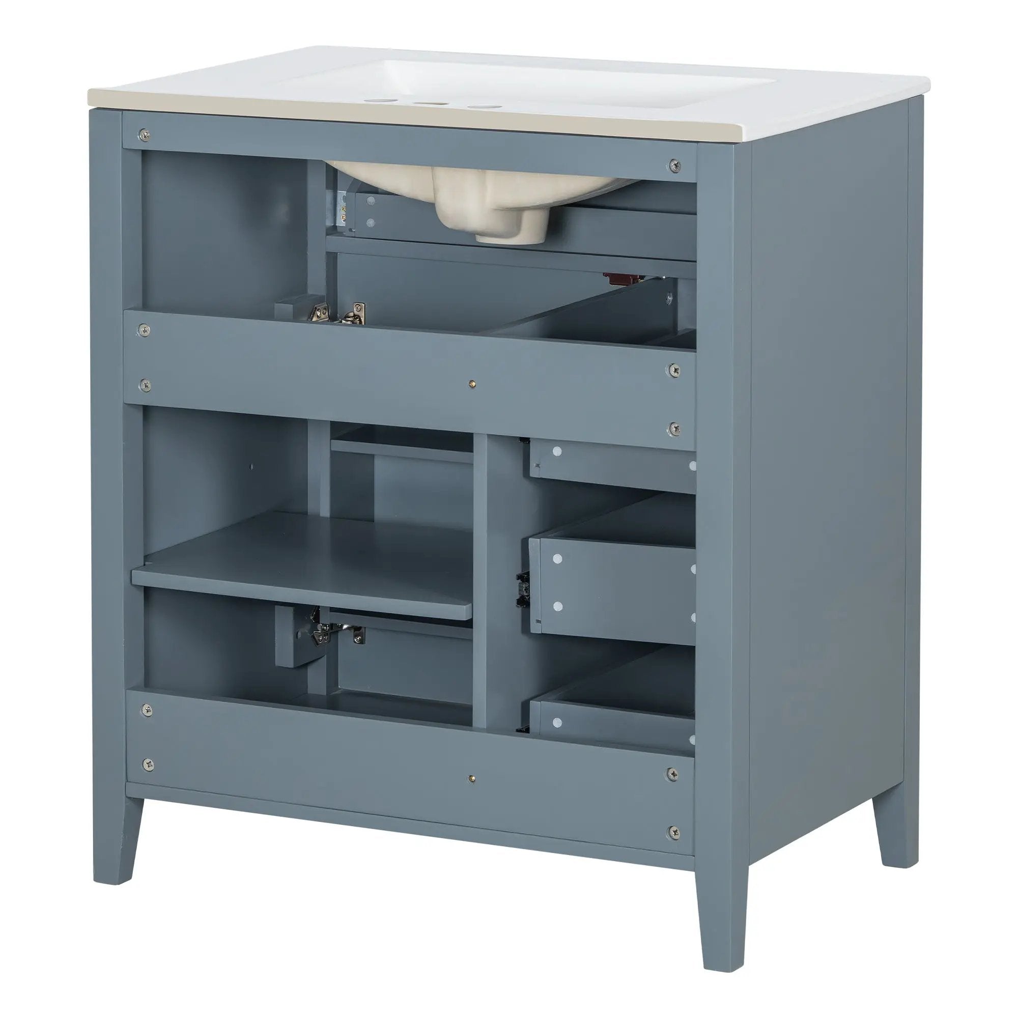 30-Inch Bathroom Vanity with Storage by HouseOfZazla