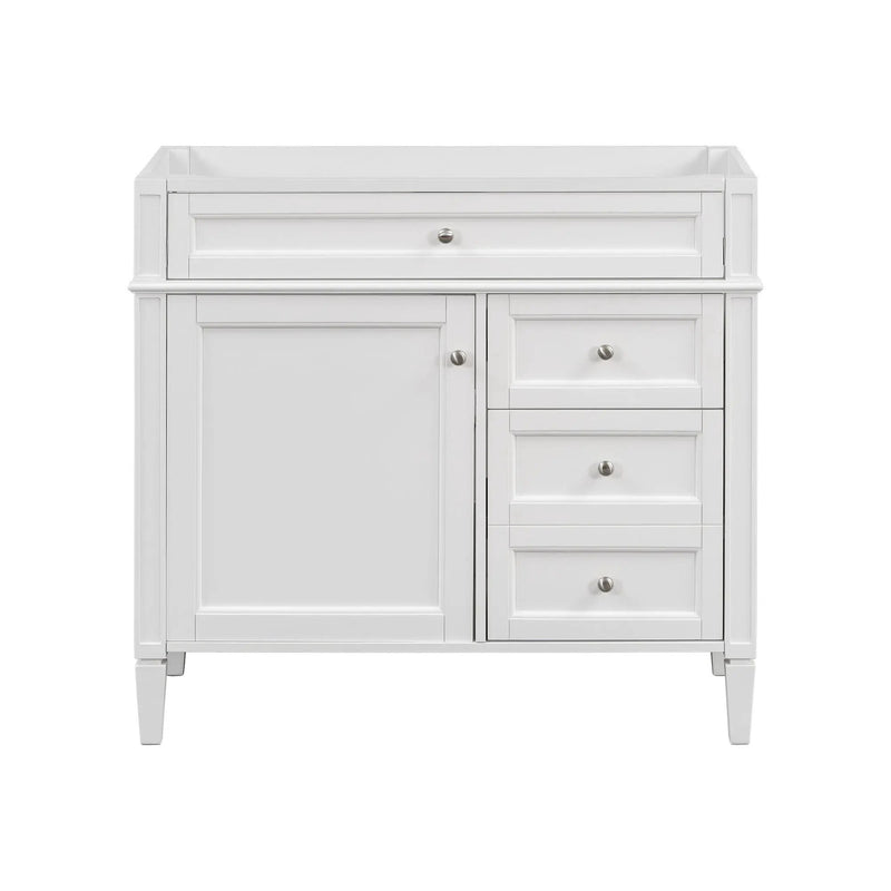 Bathroom Vanity With 2 Drawers And Tip-Out Drawer, Storage Cabinet