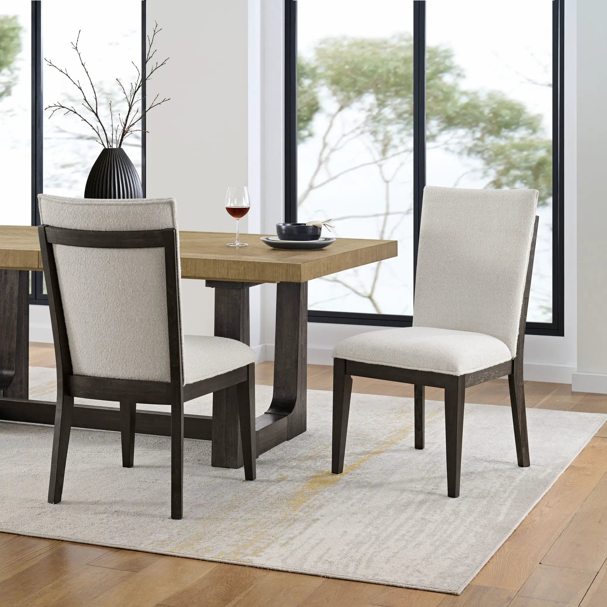 Soft Upholstered Dining Chairs (Set of 2) - Brown by HouseOfZazla