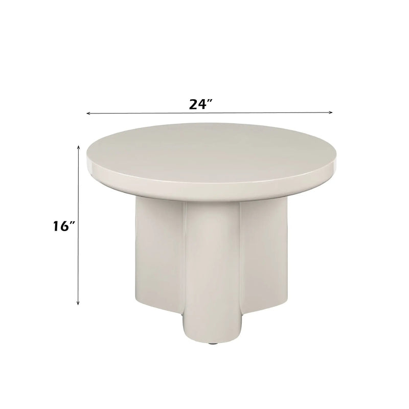 Joane - End Table - Light Gray by HouseOfZazla