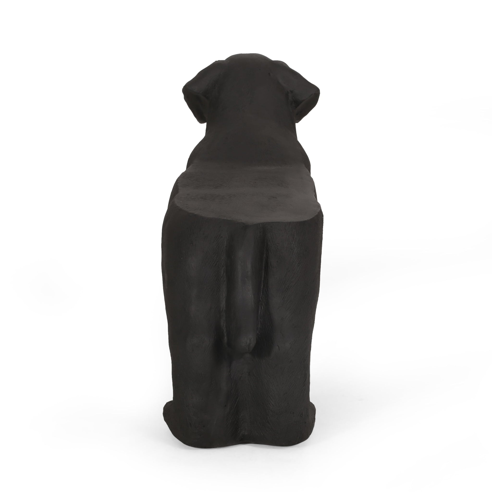 MGO Dog Bench - Outdoor Labrador Design, Matte Black by HouseOfZazla