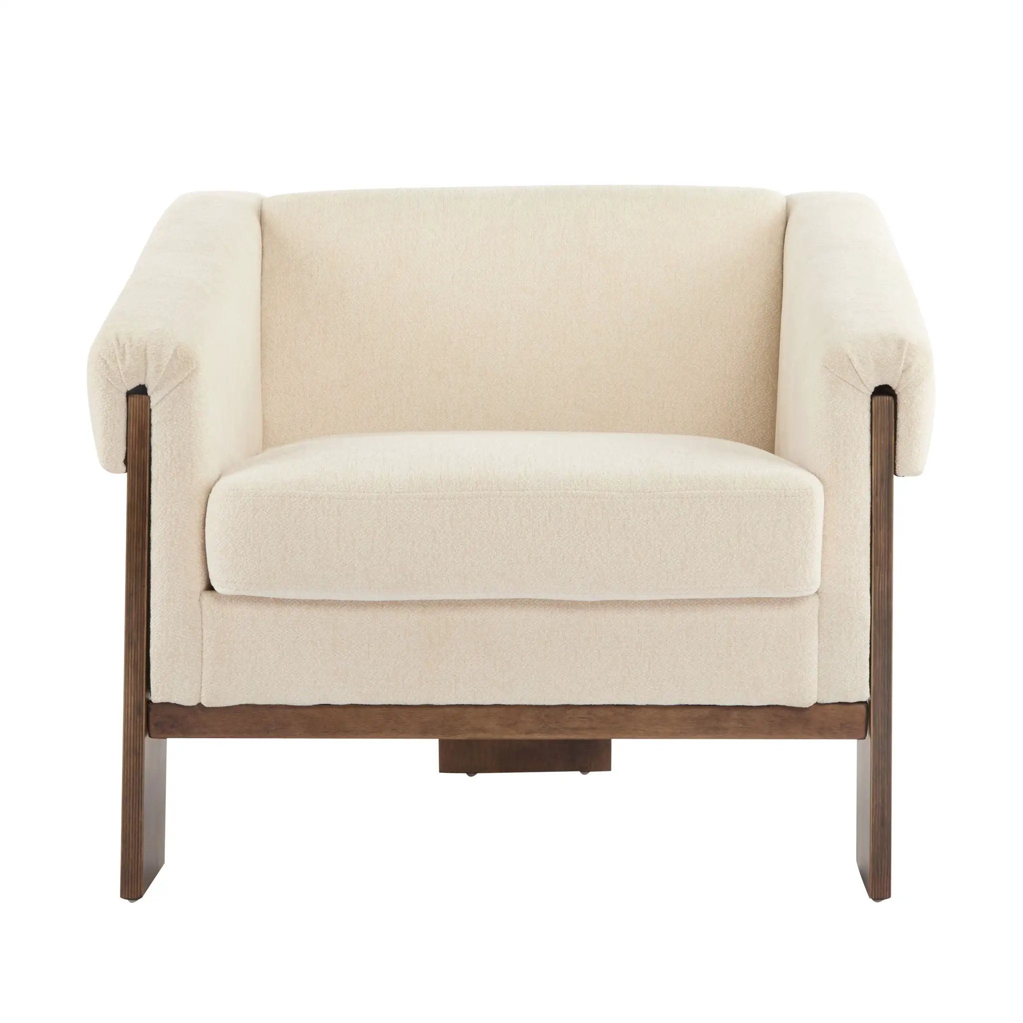 Sierra - Vintage Modern Accent Chair With Deep Cushions And Wide Armrests by HouseOfZazla