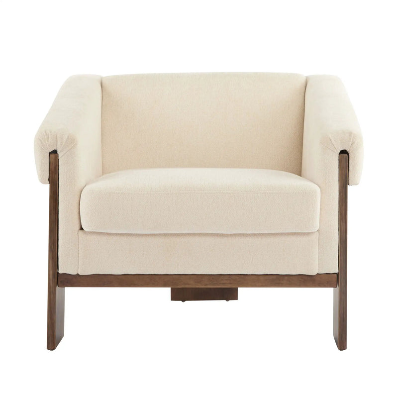 Sierra - Vintage Modern Accent Chair With Deep Cushions And Wide Armrests by HouseOfZazla