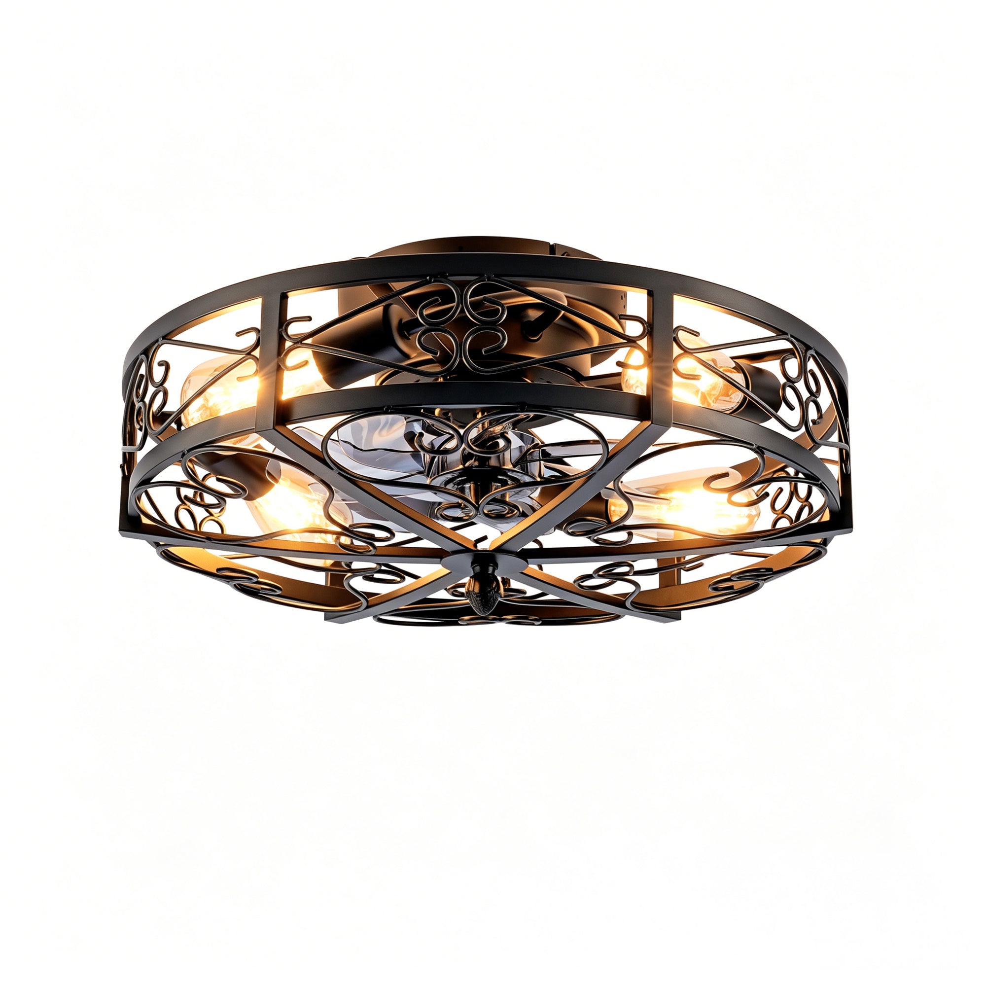 20" Mounting Type Ceiling Fan with Reversible Motor and Remote Control by HouseOfZazla