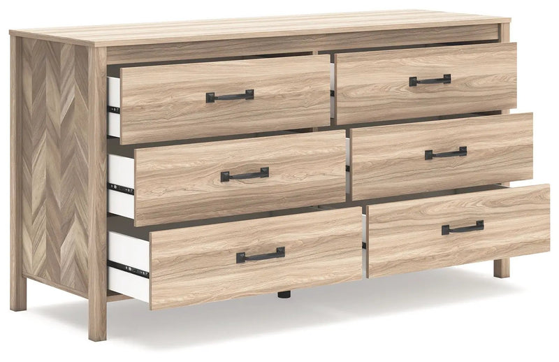 Battelle - Six Drawer Dresser - Tan by Unique Piece Furniture