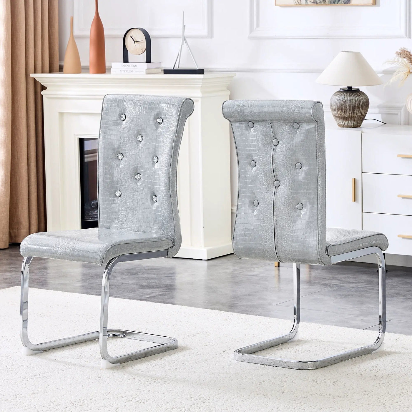 Elegant Design Upholstered Dining Chairs by HouseOfZazla