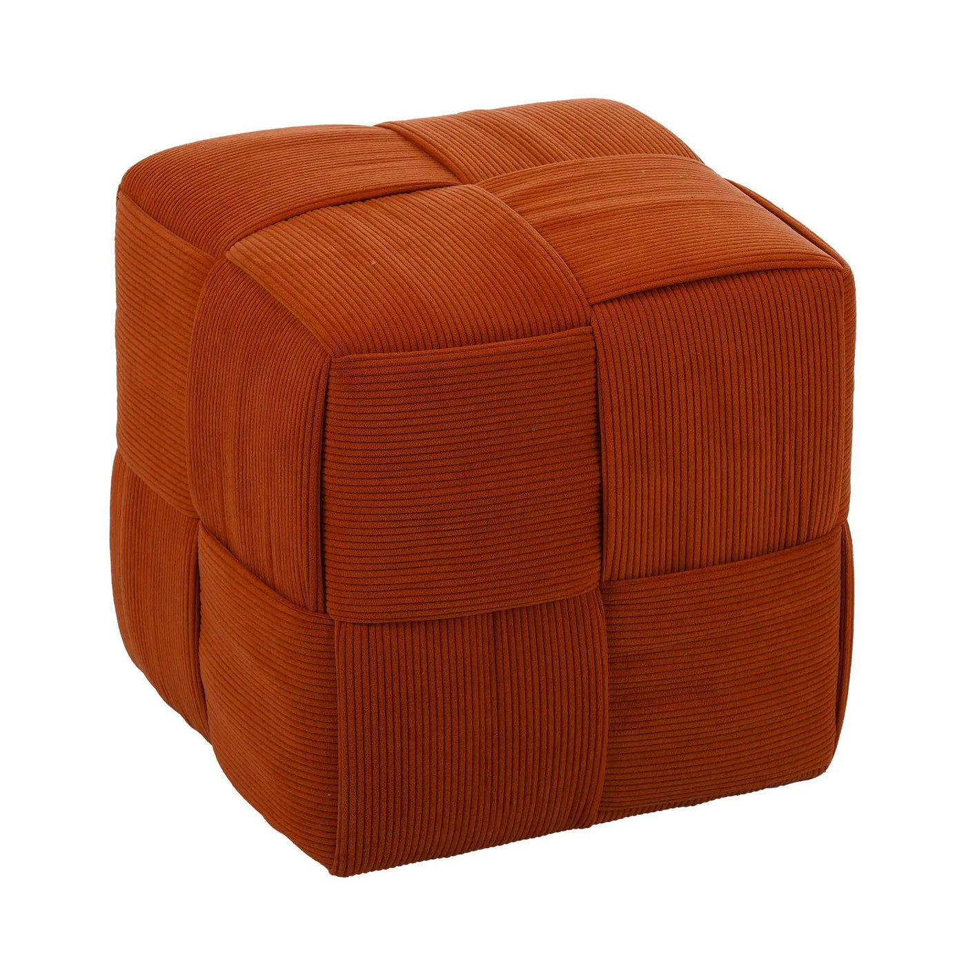 Square Ottoman Foot Rest With Woven Design by HouseOfZazla