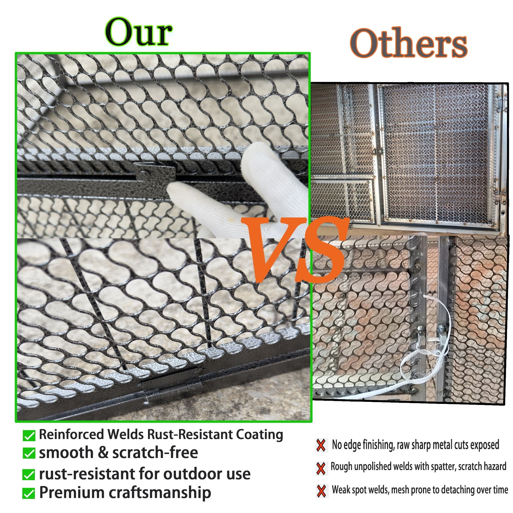 Thickened Chicken Coop For Outdoor - Black / Silver by HouseOfZazla