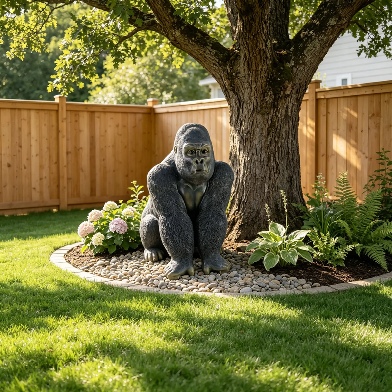 Realistic Silverback Gorilla Figurine by HouseOfZazla