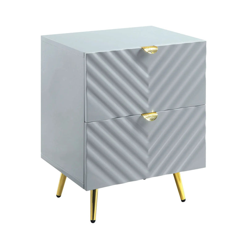 Gaines - High Gloss Nightstand by Unique Piece Furniture