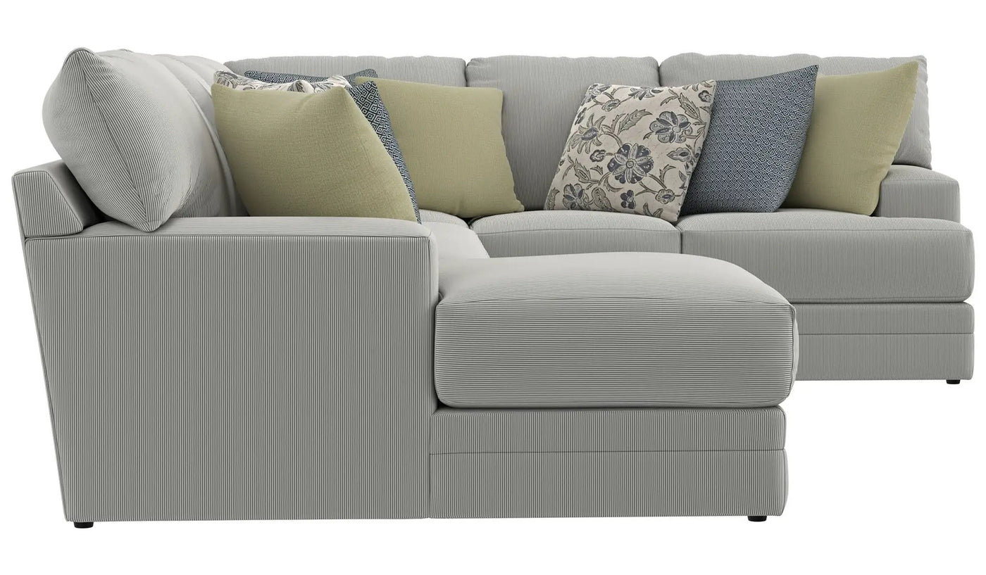 Stockbridge - Sectional With Comfort Coil Seating And 9 Accent Pillows Included by Unique Piece Furniture