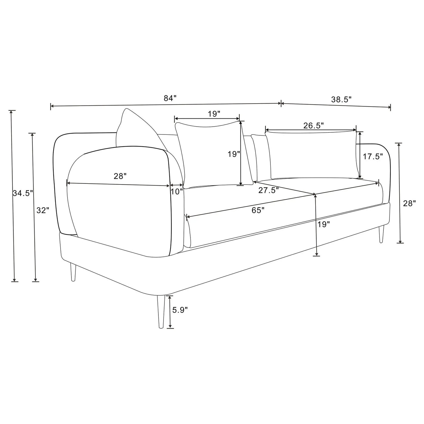 Repley - 2 Piece Sofa Set by HouseOfZazla