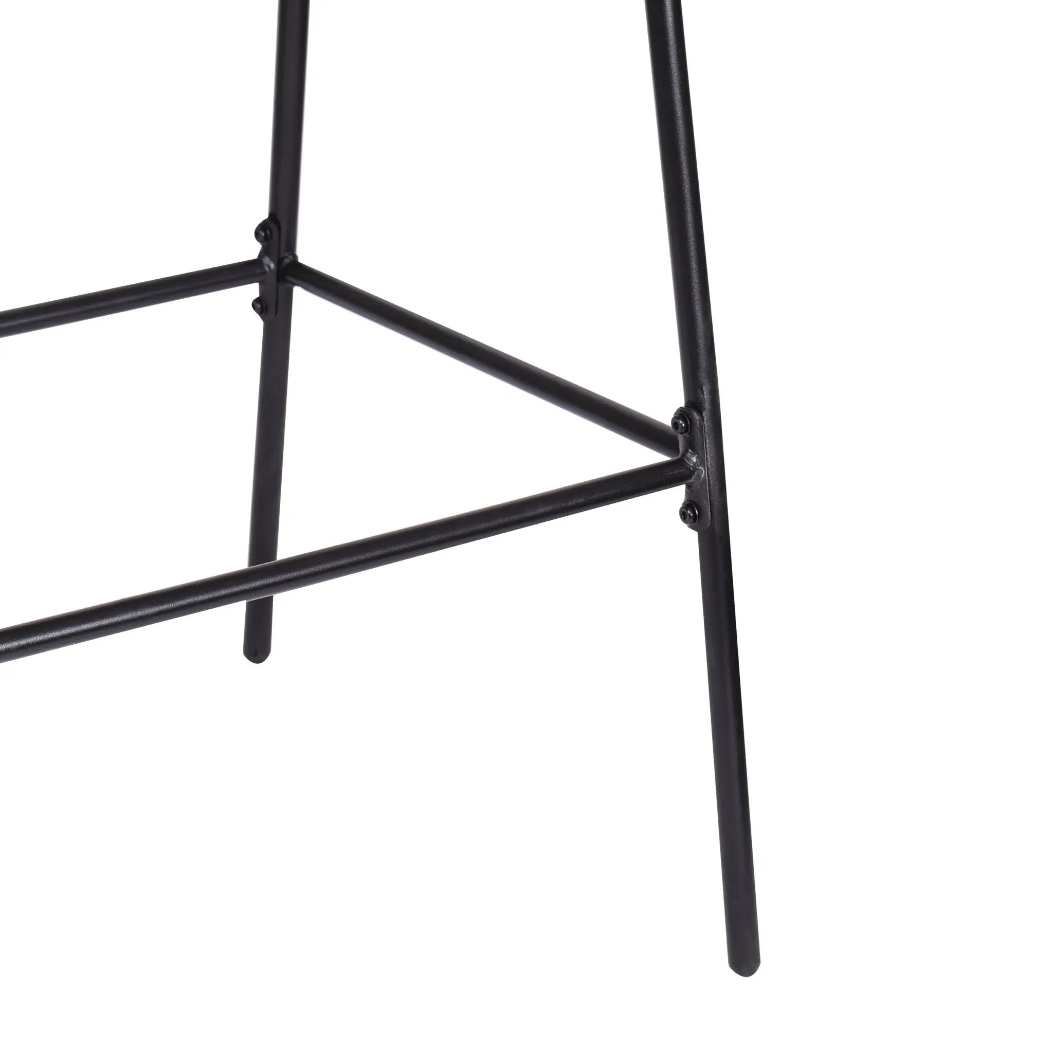 Ladd Outdoor Metal Wicker Barstool Set of 2 - Light Gray by HouseOfZazla