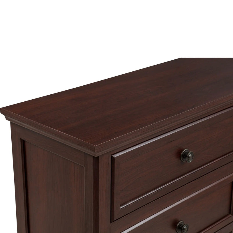 1 Piece Tall Chest, 5 Drawer Storage Bedroom Furniture - Brown / Cherry by HouseOfZazla