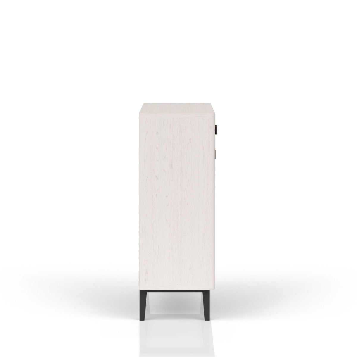Bar Cabinet With Large Storage and Soft-Close Doors - White & Pecan, photo 6 of 6